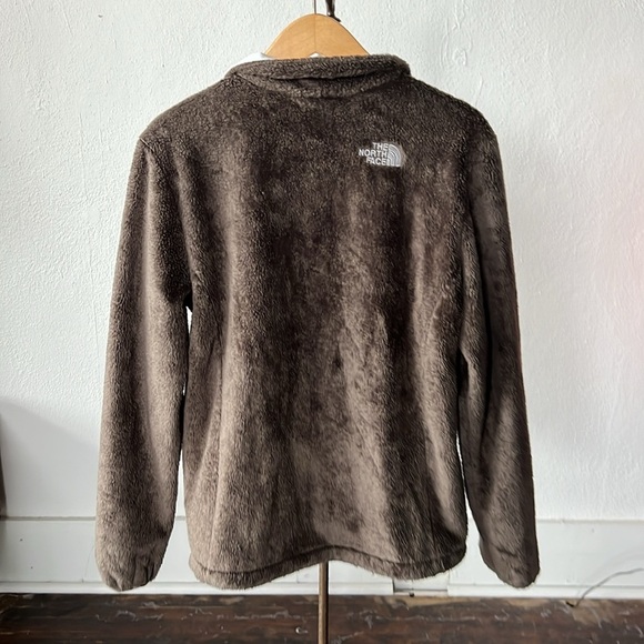 The North Face Womens Deep Pile Full Zip Fleece Sweater Jacket Brown Medium - Picture 5 of 5
